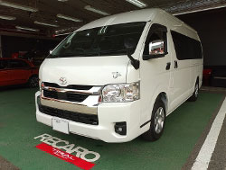 TOYOTA�@�n�C�G�[�X�@7�^���C�h�K�\�����i2024�N�j�@�Ɂ@RECARO�i���J���j�@�I���\�y�hAN220HV�@�u���b�N�@�A�[�����X�g�t���@�~���E�@����