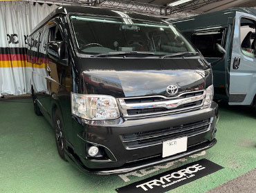 TOYOTA�@�n�C�G�[�X�@TRH214W�i2012�N�j�@�Ɂ@RECARO�i���J���j�@SR-C�@BK100H�@A/R�@BK/RED�@�V�[�g�q�[�^�[�t���@�A�[�����X�g�t���@���@SR-C�@BK100�@BK/RED�@�A�[�����X�g�t���@����