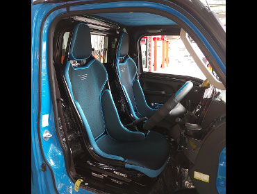 TOYOTA�@�s�N�V�X�g���b�N�@S500U�i2021�N�j�@�Ɂ@RECARO�i���J���j�@RCS�@BK�V�F��/�u���[���b�V���@�~���E�@����