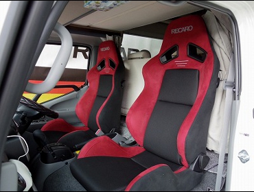 TOYOTA�@�J�����[�h�@�Ɂ@RECARO�i���J���j�@SR-7�@GU100H�@RED�@�V�[�g�q�[�^�[�t���@�~���E�@����
