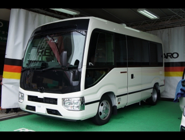 TOYOTA�@�R�[�X�^�[�@XZB60�i2020�N�j�@�Ɂ@RECARO�i���J���j�@SR-7F�@GU100H�@�u���E���@�V�[�g�q�[�^�[�t���@�A�[�����X�g�t���@�~���E�@����